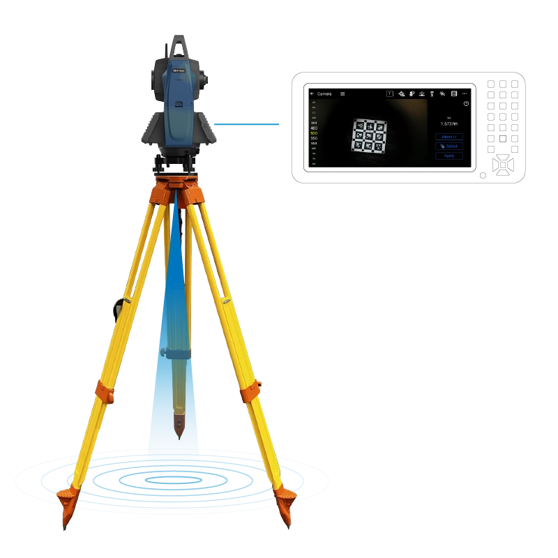 AI Prism Tracker Robotic total station hi-target hts-820