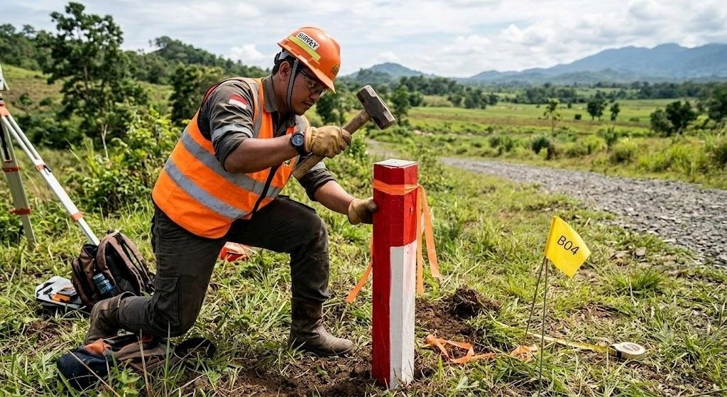 Apa itu Stake Out Boundary