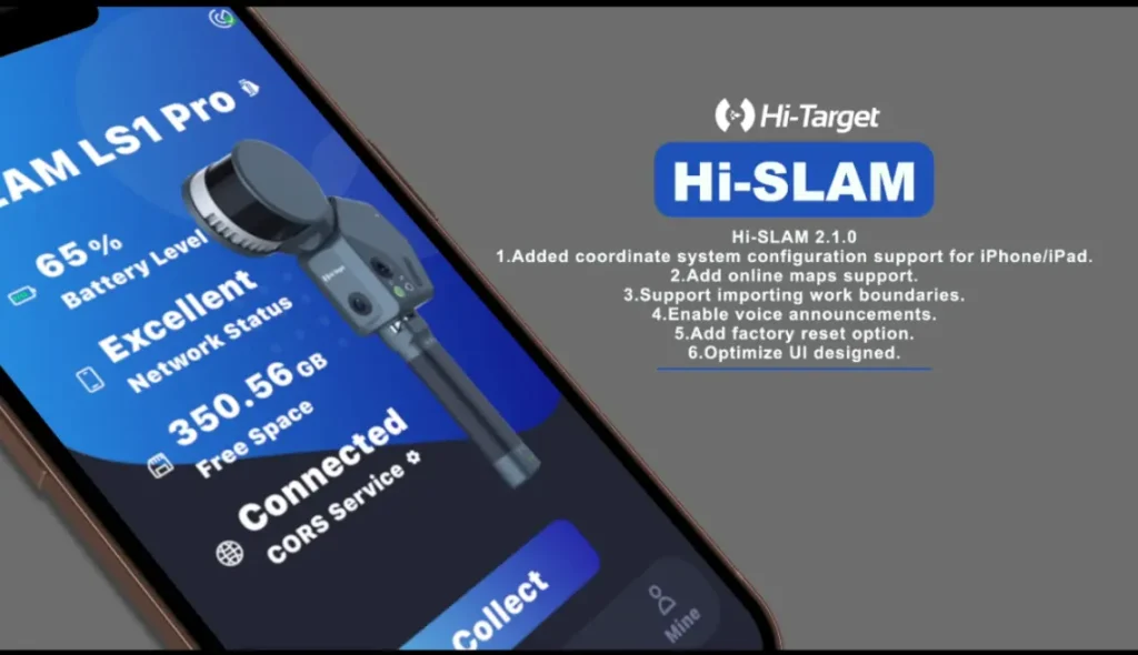 hi-slam aplikasi hi-target untuk perangkat SLAM