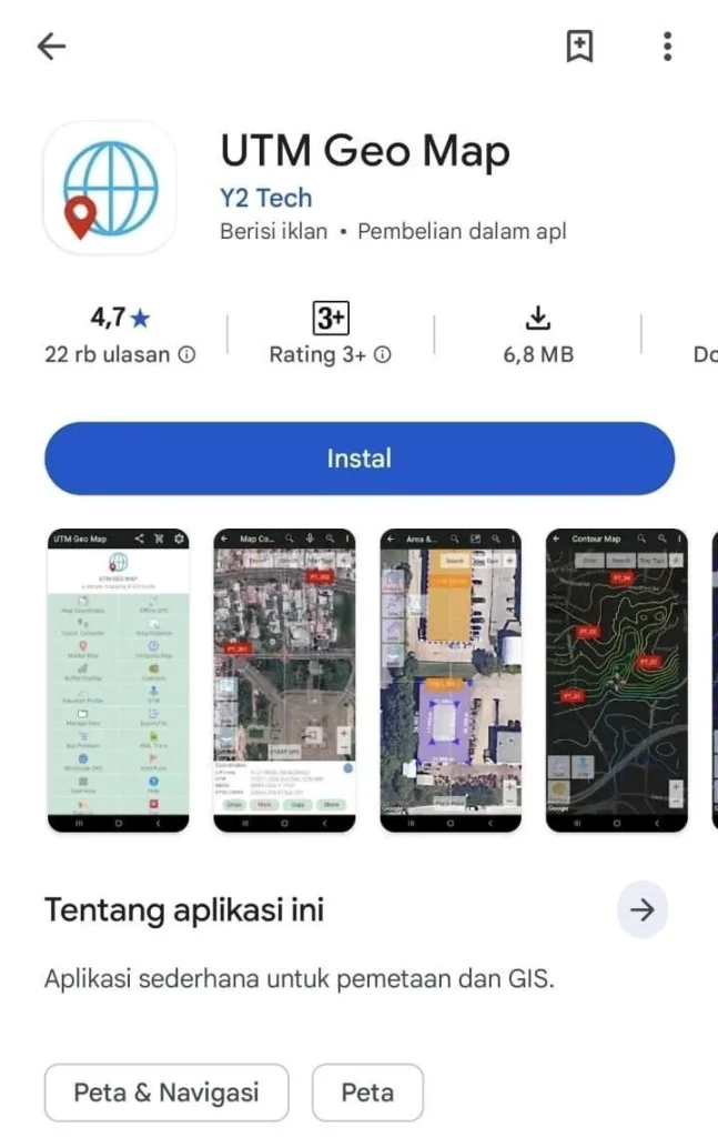 UTM Geo Map - Aplikasi Survey Pemetaan